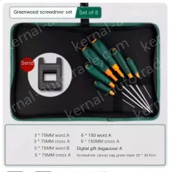 Set of 8 screwdriver canvas sets