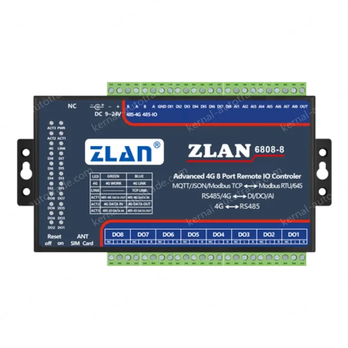 8-channel DI/DO/AI remote IO controller