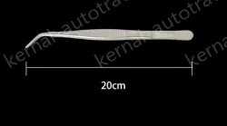 Stainless steel tweezers Curved tip (304 models) 20cm