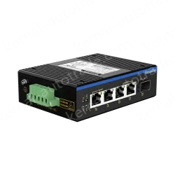 1 Port Gigabit SFP + 4 Ports Gigabit RJ45 Din-Rail Unmanaged Industrial Ethernet Switch