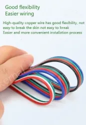 LED light connecting cable 18AWG*8 and (34/0.178TS)