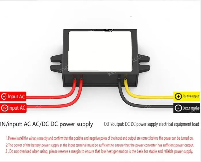 AC to DC power converter transformer step-down module regulator AC24V36V to DC12V 2A large plastic