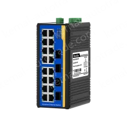 4 Ports Gigabit SFP + 16 Ports 10/100M T(x) Din-Rail Unmanaged Industrial Ethernet Switch