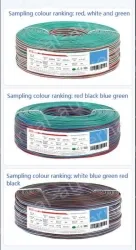 LED light connecting cable 18AWG*5 and (34/0.14TS)