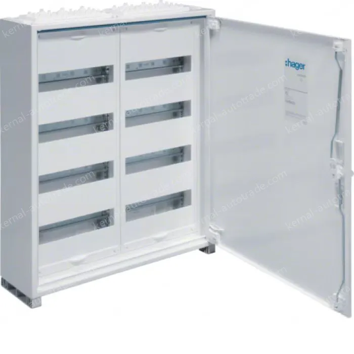 FWB encl. univers,4-rows 96 modules cl.II IP44 w.plain door, 650x550x161mm,QC