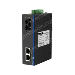 1 Port 100M F(x) + 2 Ports 10/100M T(x) Din Rail Industrial media converter