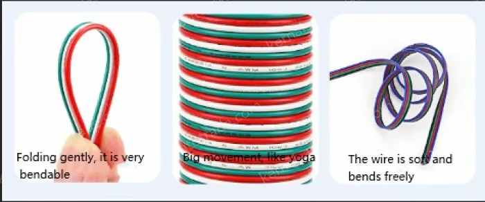 LED light connecting cable 18AWG*4 and (34/0.178TS)