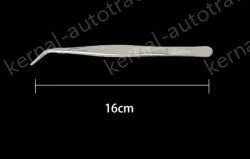 Stainless steel tweezers Curved tip (304 models) 16cm