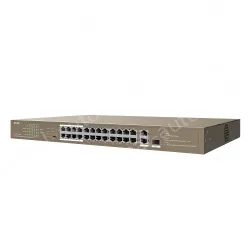 24FE+2GE/1SFP Rackmount Switch With 24-Port PoE