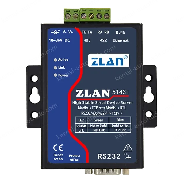 ZLAN5143I Full-isolation Serial Device Server