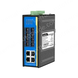 [100 Gigabit 4 Optical 4 Electrical] Ring Network Management Industrial Switch