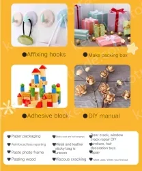 20W children's blue glue gun + 10 glue sticks