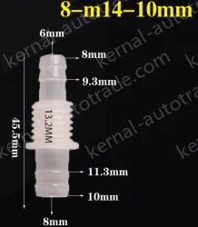 8-M14-10-Feed-through plastic connectors