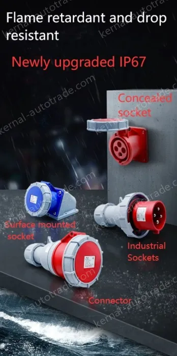 3 pole 125A exposed socket