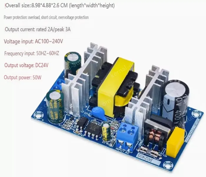 AC-DC buck module: 220V to 24V 2A isolating switching power supply module