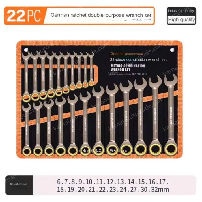 22 Pieces of Dual-purpose Ratchet (6-32)