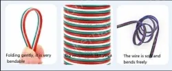 LED light connecting cable 26AWG*8 and (7/0.12TS)