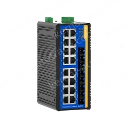 4 Ports 100M F(x) + 16 Ports 10/100M T(x) Din-Rail Unmanaged Industrial Ethernet Switch