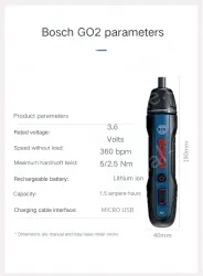 Bosch GO 2 + 8 impact-resistant bit set