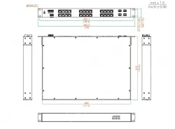UOTEK 24+4G Rackmount 10/100M Unmanaged Industrial Ethernet Switch
