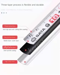 ABS drop resistance - 3 meters - ruler width 16mm-91312A