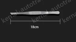 Stainless steel tweezers Straight round toe (thick) 18cm