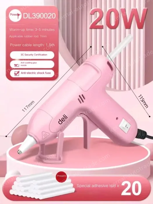 20W children's powder + 20 glue sticks + storage bag