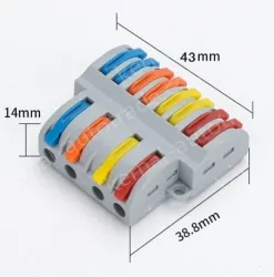 Quick terminal blocks-SPL-84 four in and eight out