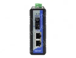 UOTEK 2 10/100/1000Base-T Ethernet ports and 1 1000Base- X optical port Network Fiber Optic Transceiver