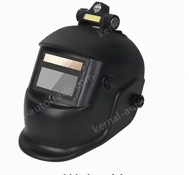 Darkening mask classic + headlight anti-glare anti-splash solar automatic darkening welding protective mask lightweight labor protection head-mounted protective mask