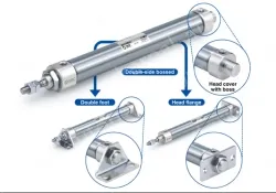 Standard Type Double Acting, Double Rod CJ2W Series &oslash;6, &oslash;10, &oslash;16