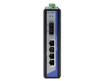UOTEK 10/100M 1 Fiber 4 RJ-45 Ports Industrial Switch