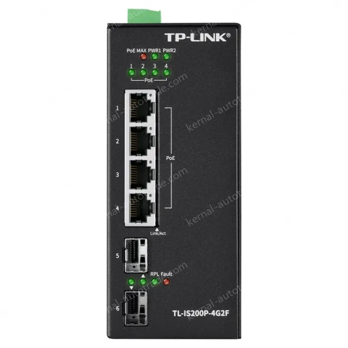 Layer 2 management of ring network industrial boost PoE switches