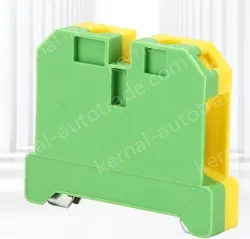 EK16 Grounding Terminal Block Grounding Plastic Terminal Yellow and Green Grounding Terminal Rail Terminal