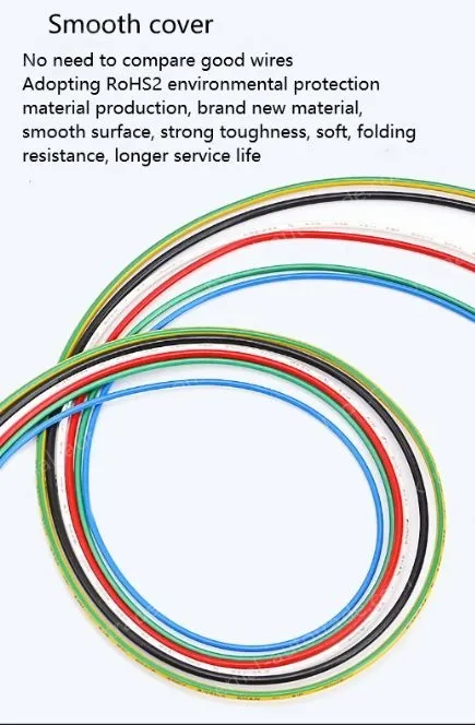 Teflon Wire Cable 24AWG White 7cores