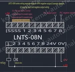 PLC amplification board output NPN input is 12V-24V 6-way