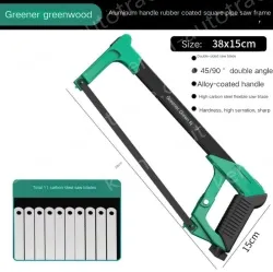 12 inch alloy square tube saw with 11 carbon steel saw blades The saw body can store the saw blades