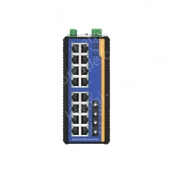 [100 Gigabit 2 Optical 16 Electric] Ring Network Management Industrial Switch