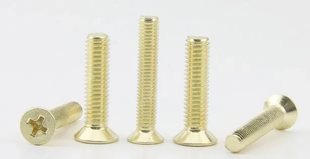 Golden Flat Head Screws M3*20