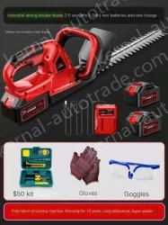 Industrial powerful double-edged 10-cell 5.0Ah two batteries and one charger