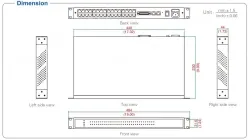 UOTEK 10/100M TCP/IP to 32 Ports RS-232 Serial Device Server