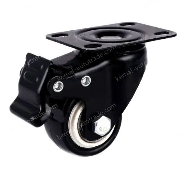 Casters 1.5 inch screw brake universal (M8*25)