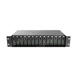 14-slot fiber optic transceiver chassis