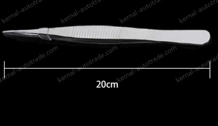 Stainless steel tweezers Straight tip (thick) 20cm