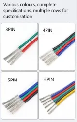 LED light connecting cable 18AWG*8 and (34/0.178TS)