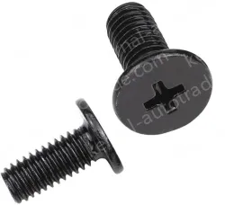 Carbon steel thin head screws M6*16*12