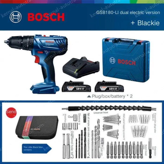 SB 180-Li Dual Electric + Gimbal Flex Shaft + 87 Accessories Set