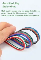 LED light connecting cable 26AWG*4 and (7/0.12TS)