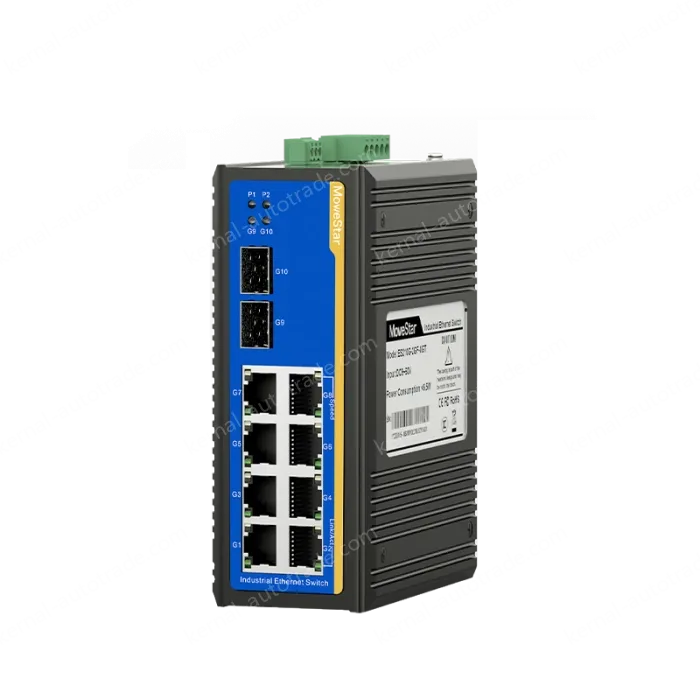 2 Ports Gigabit SFP + 8 Ports Gigabit RJ45 Din-Rail Unmanaged Industrial Ethernet Switch