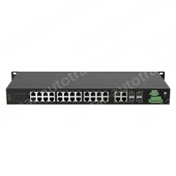 4 Ports Gigabit Combo + 24 Ports Gigabit RJ45 Rack-mount Unmanaged Industrial Ethernet Switch